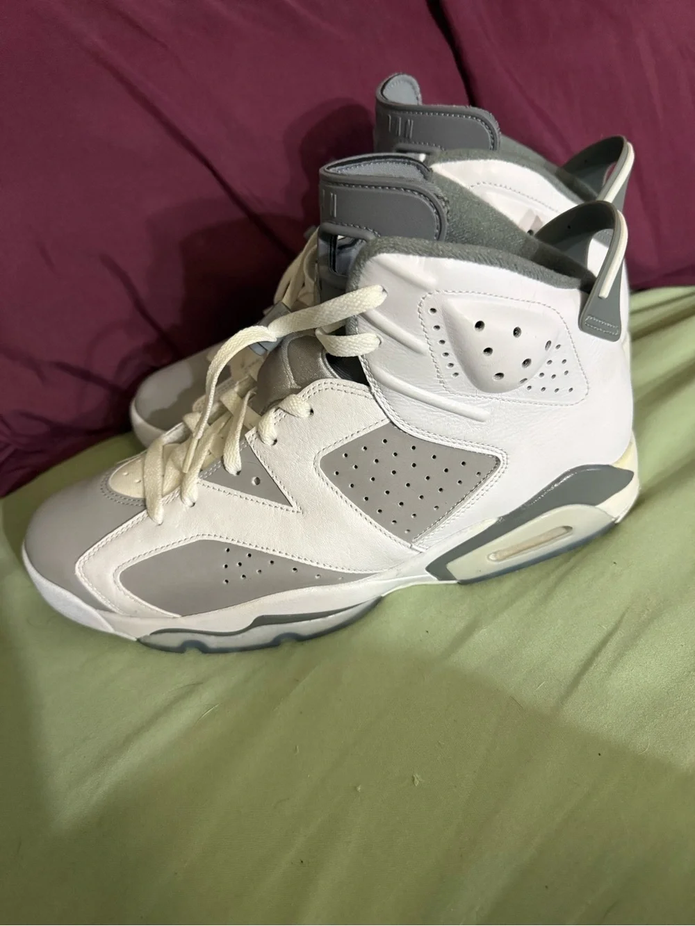 Jordan Kids White and Gray High-Top Sneakers